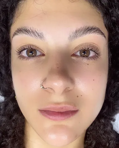 Brow lamination result