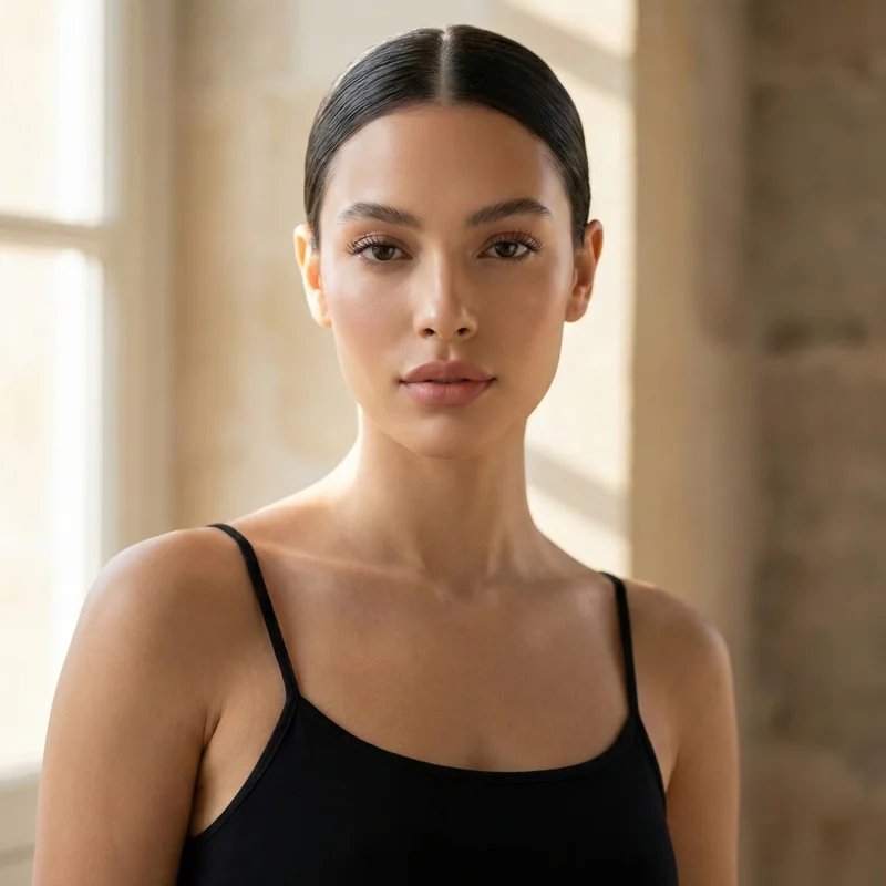 Beautiful lash extensions, brow shading, and lip blushing results